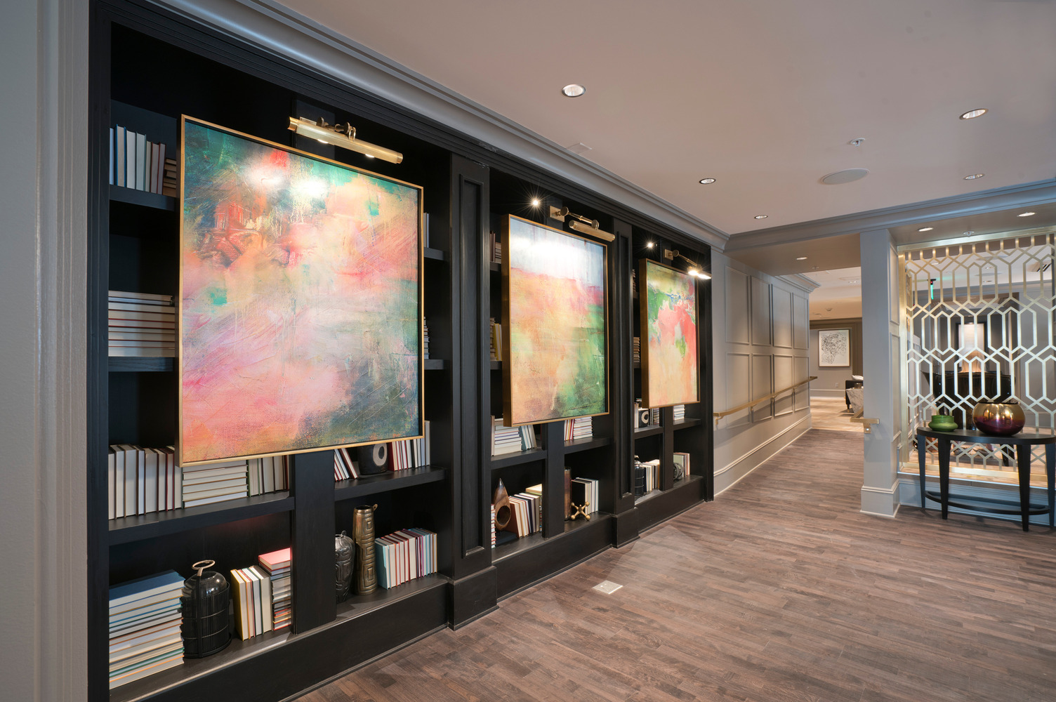 Clubhouse lobby with modern decor